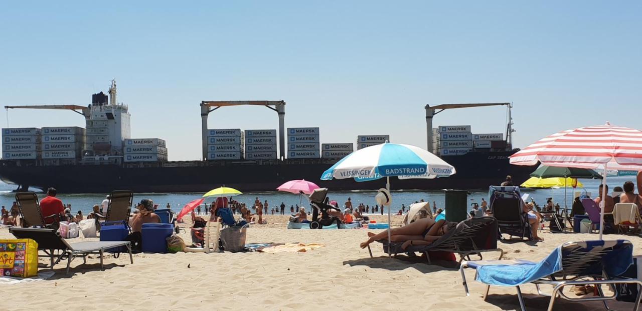 וליסינגן Rijksmonument Havenzicht, Met Zeezicht, Ligging Direct Aan Zee En Centrum מראה חיצוני תמונה
