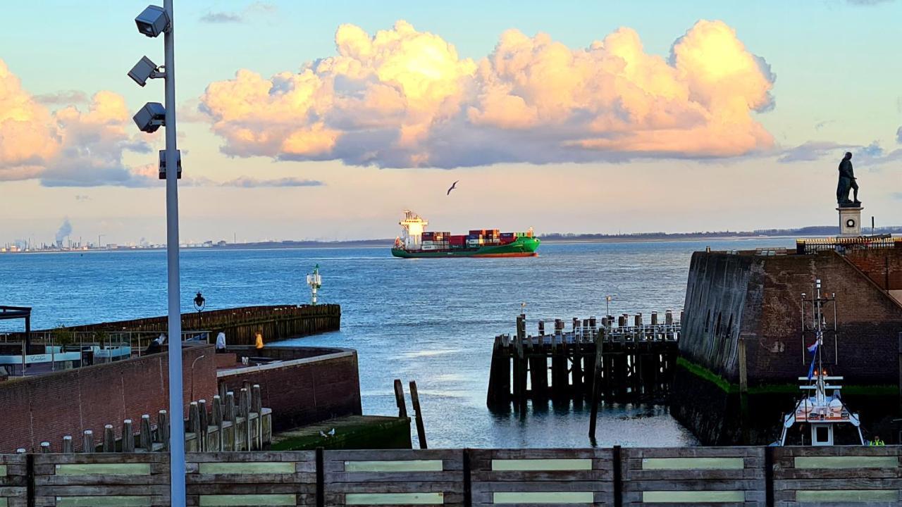וליסינגן Rijksmonument Havenzicht, Met Zeezicht, Ligging Direct Aan Zee En Centrum מראה חיצוני תמונה